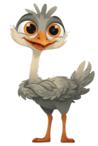 Confident emu